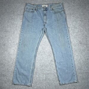 Vintage Levis 505 Denim Jeans Men's‎ Size 38x30 Faded Blue Straight Fit y2k